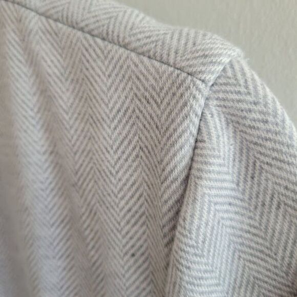 Bagatelle Collection - Oversized Long Cardigan Blazer Grey Open Front | Sz L - Picture 4 of 10